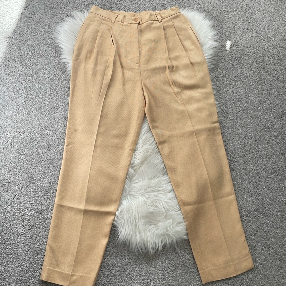 Doncaster 100% Silk Yellow Trousers